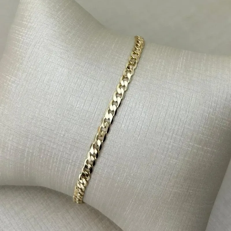 Pulseira Grumet Masculina Banhado a Ouro