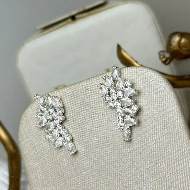 Brinco Em Zircônia Cravejado