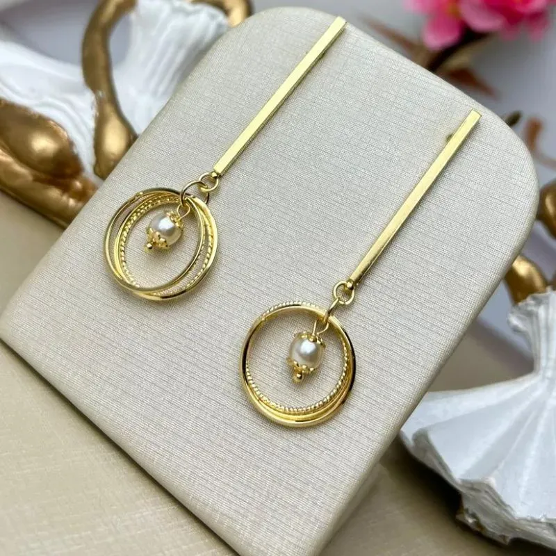 Brinco Selene Banhado a Ouro