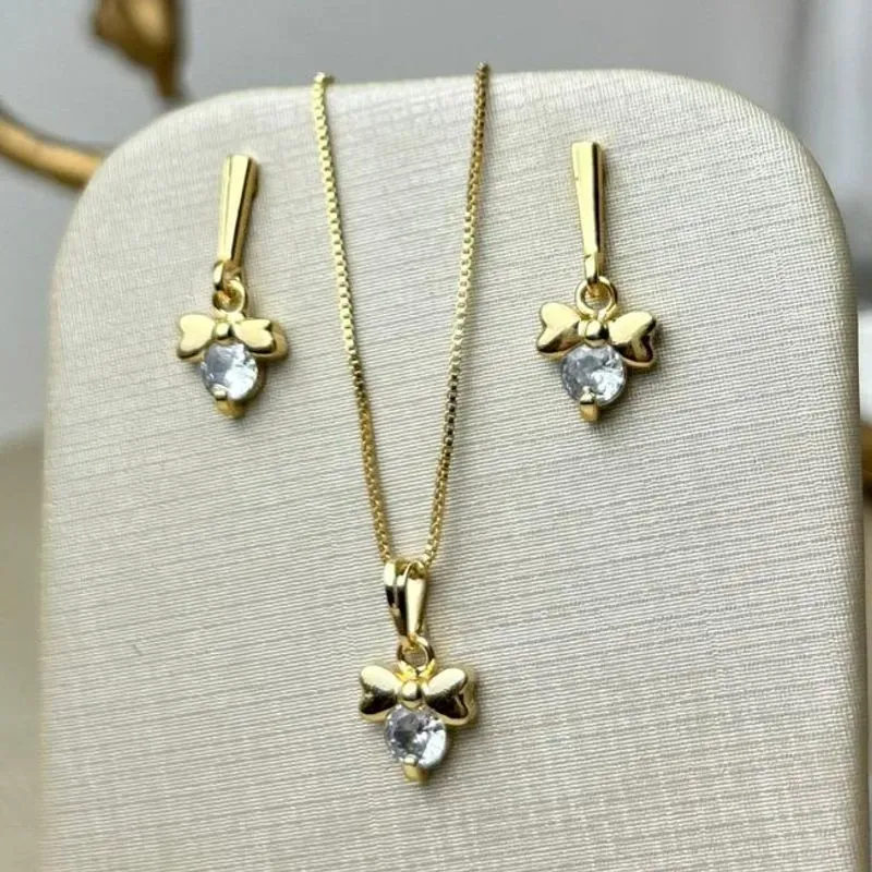 Conjunto Ana Bela  Banhado a Ouro