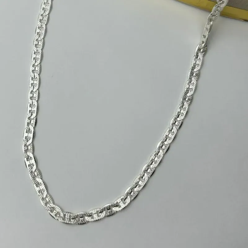 Corrente Masculina Piastrine Diamantada - 60cm