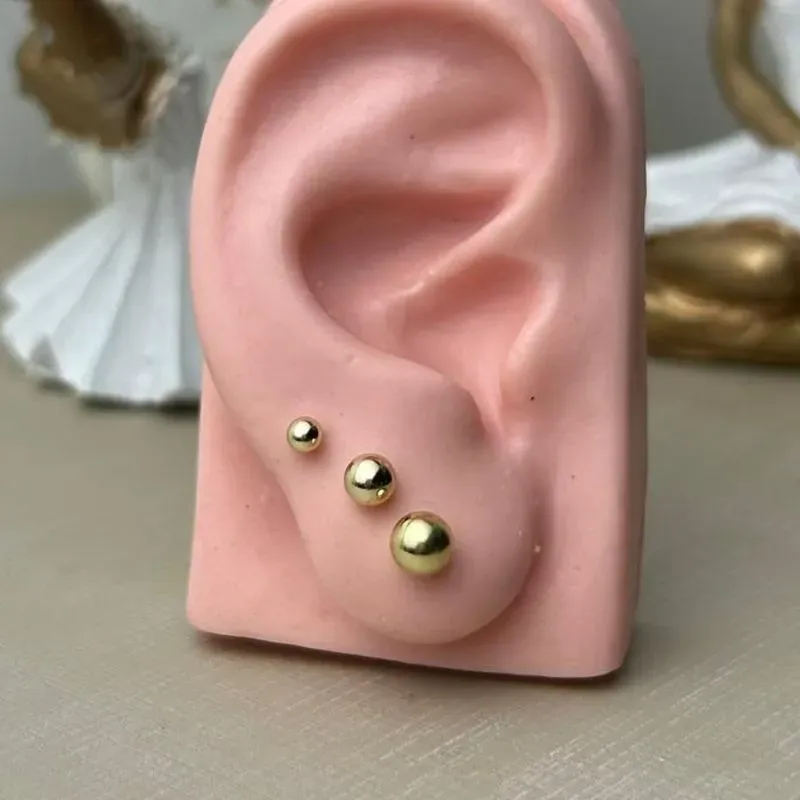 Trio Caroço De Quiabo Banhado a Ouro