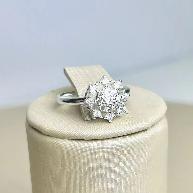 Anel Chuveirinho em zirconia