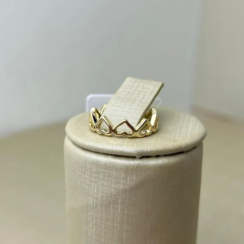 Anel Coração Vazado