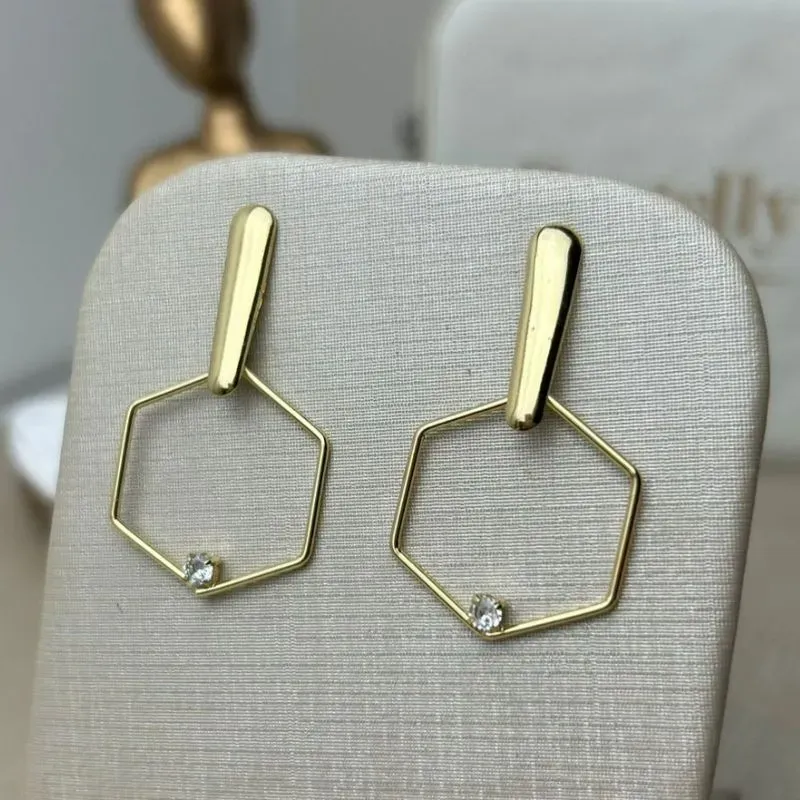 Brinco Grande Esfera Com Zirconia