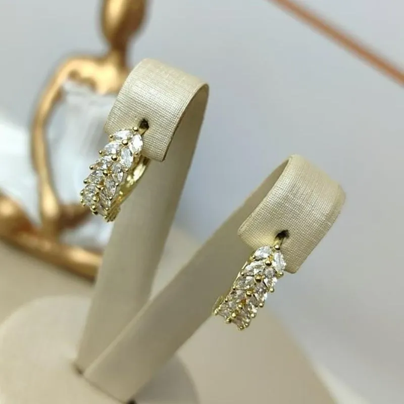 Argola Arlene Banhada a Ouro