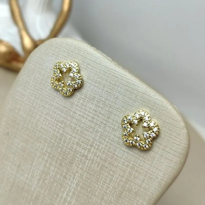 Brinco Estrela  com Zirconia