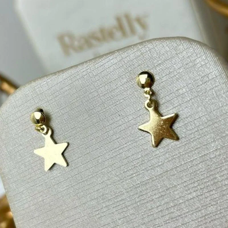 Brinco Lizzy Estrela Banhado a Ouro