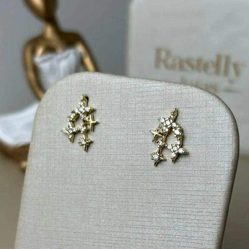 Brinco Estrelas  Cravejadas