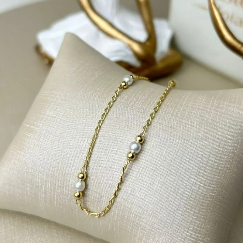 Tornozeleira Com Pérolas