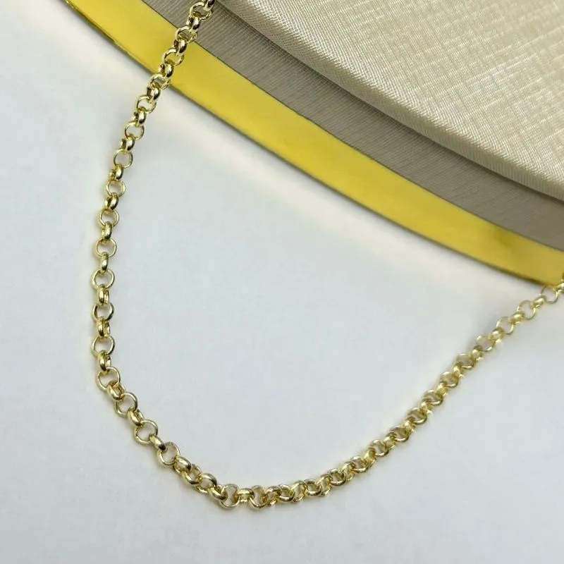 Choker Elo Português Banhada a Ouro