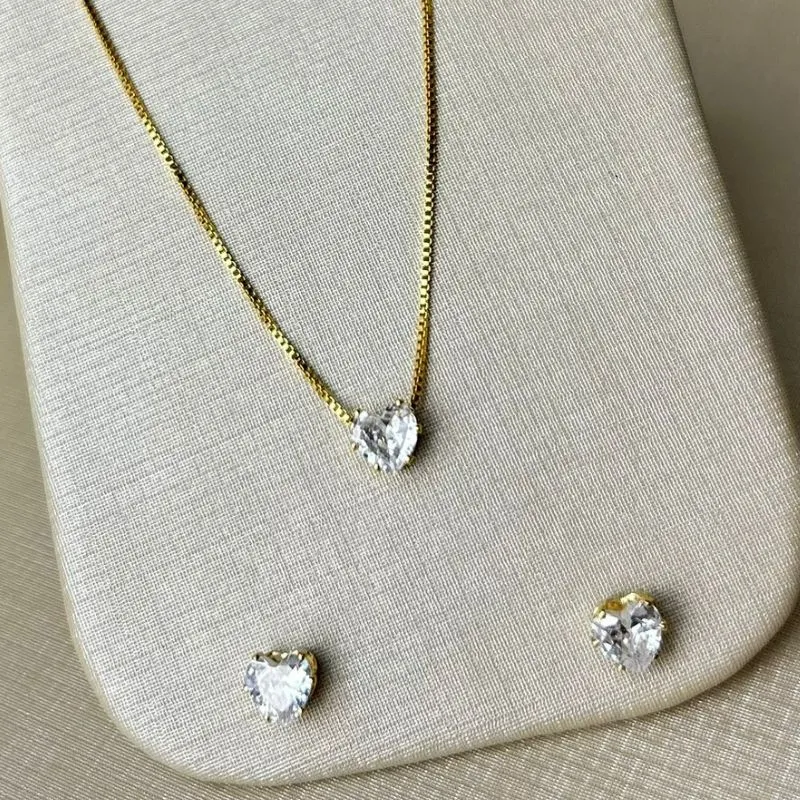 Conjunto Alice Banhado a Ouro