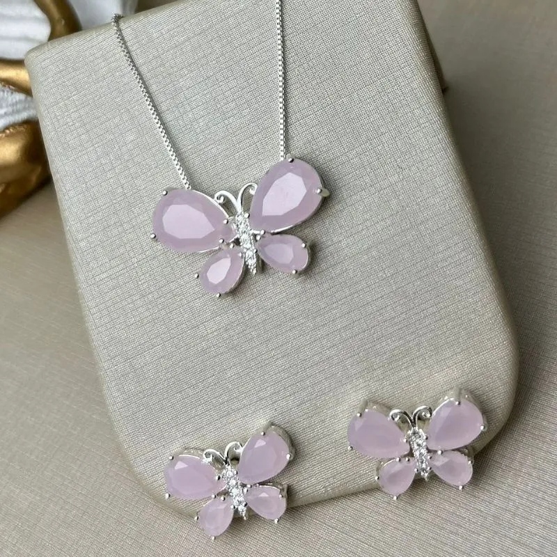 Conjunto Borboleta Fusion Rosa