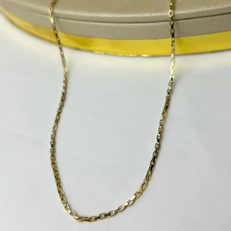 Corrente  Masculina Tijolinho Banhada a Ouro