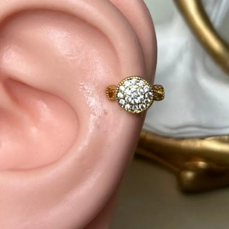 Piercing Fake - Circulo Cravejado Cristal