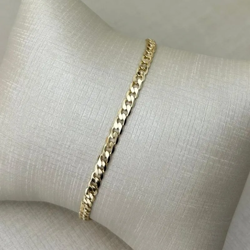 Pulseira Grumet Masculina Banhado a Ouro