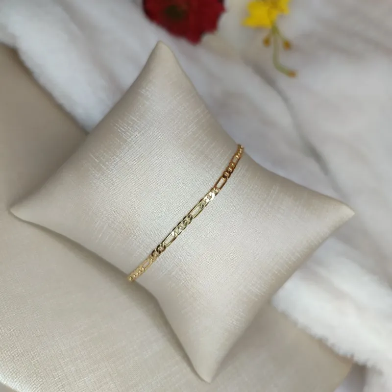 Pulseira Masculina 3x1 Banhado  Ouro