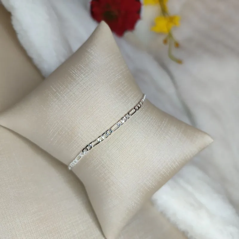 Pulseira Masculina 3x1 Banhado Prata