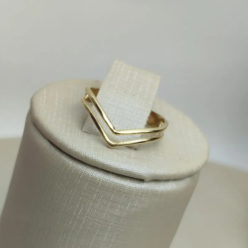 Anel Analice Banhado a Ouro