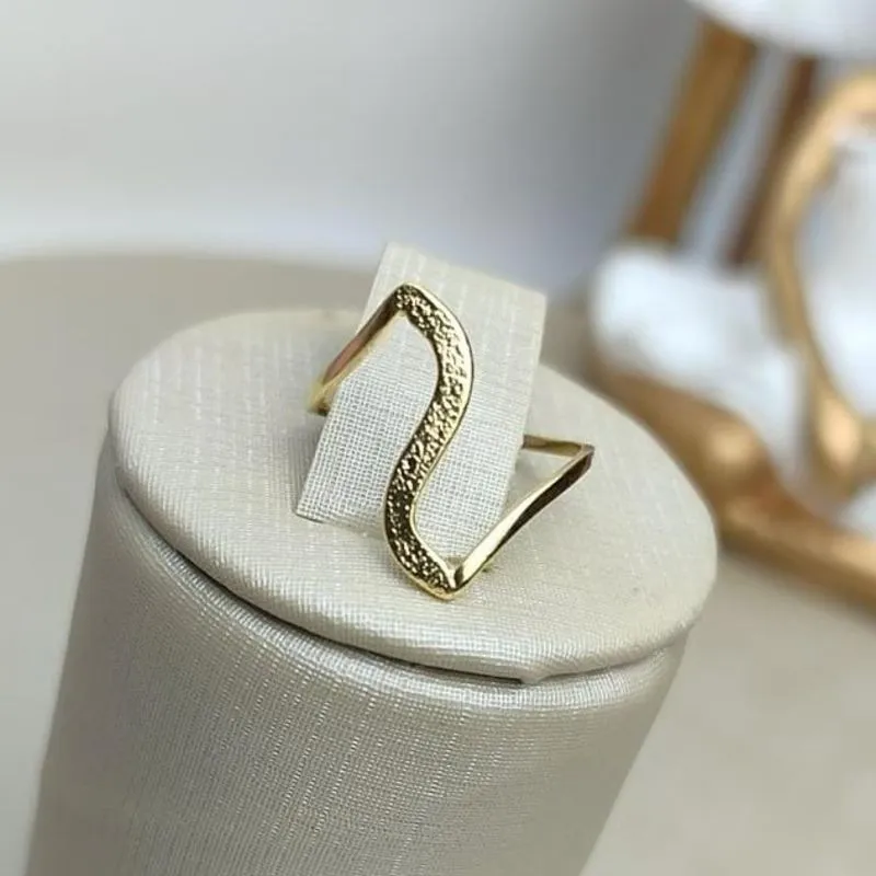 Anel Berenice Banhado a Ouro