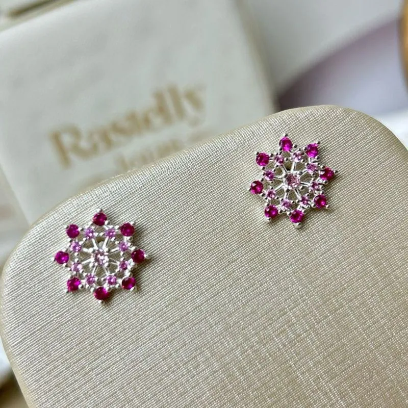 Brinco Carrossel De Zirconia Rosa