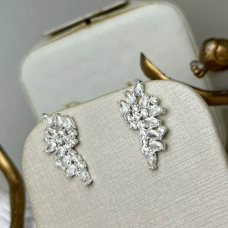 Brinco Em Zircônia Cravejado