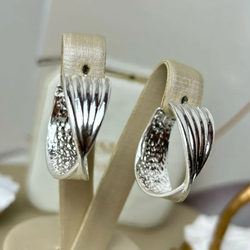 Brinco Grande Geni Banhado a Prata