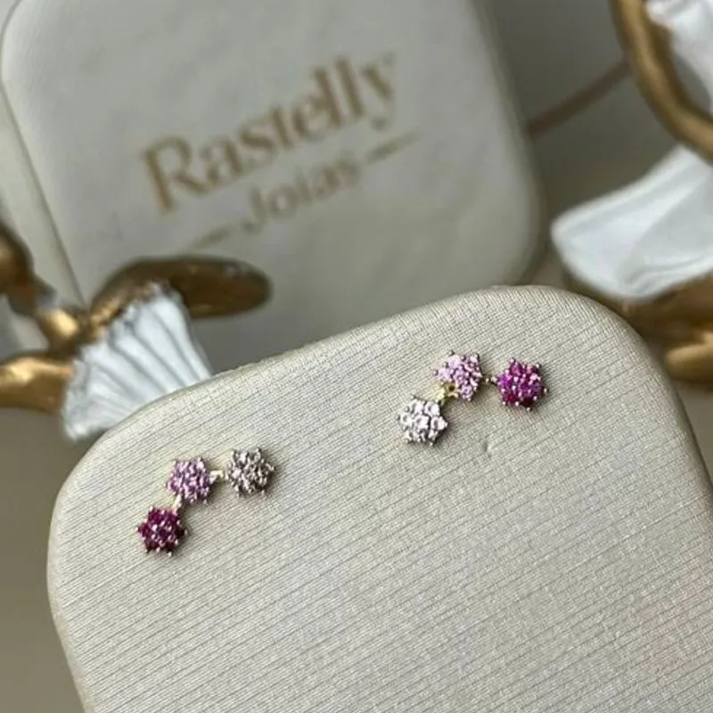 Brinco Mini Ear Cuff De Flores