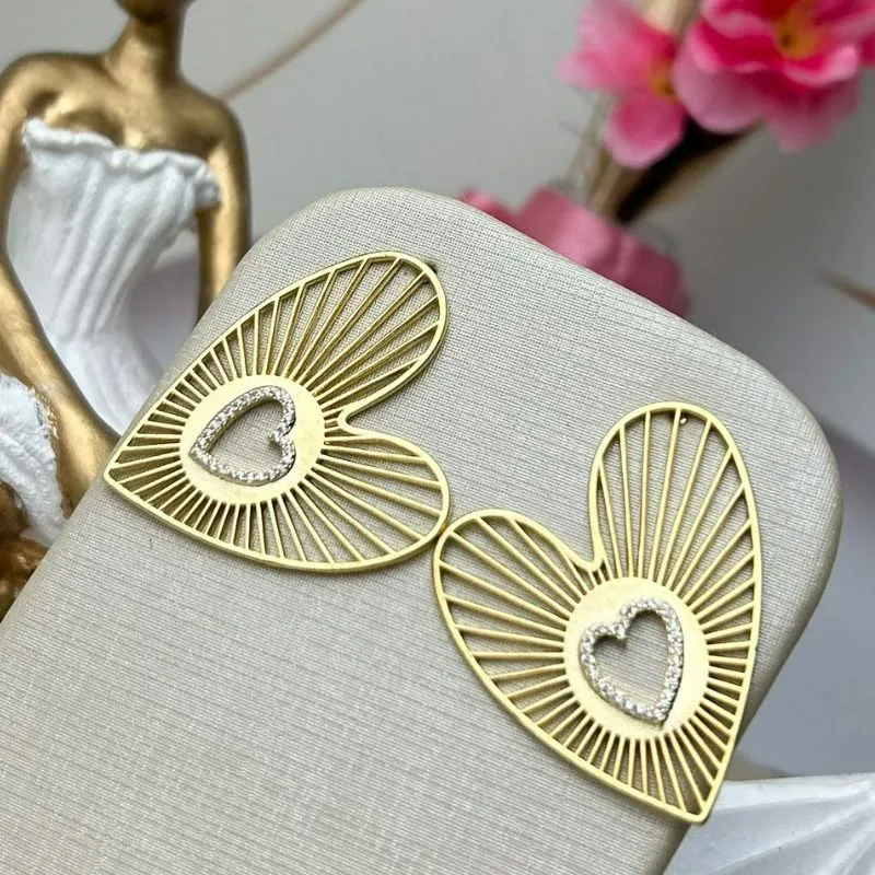 Brinco Nivea Banhado a Ouro