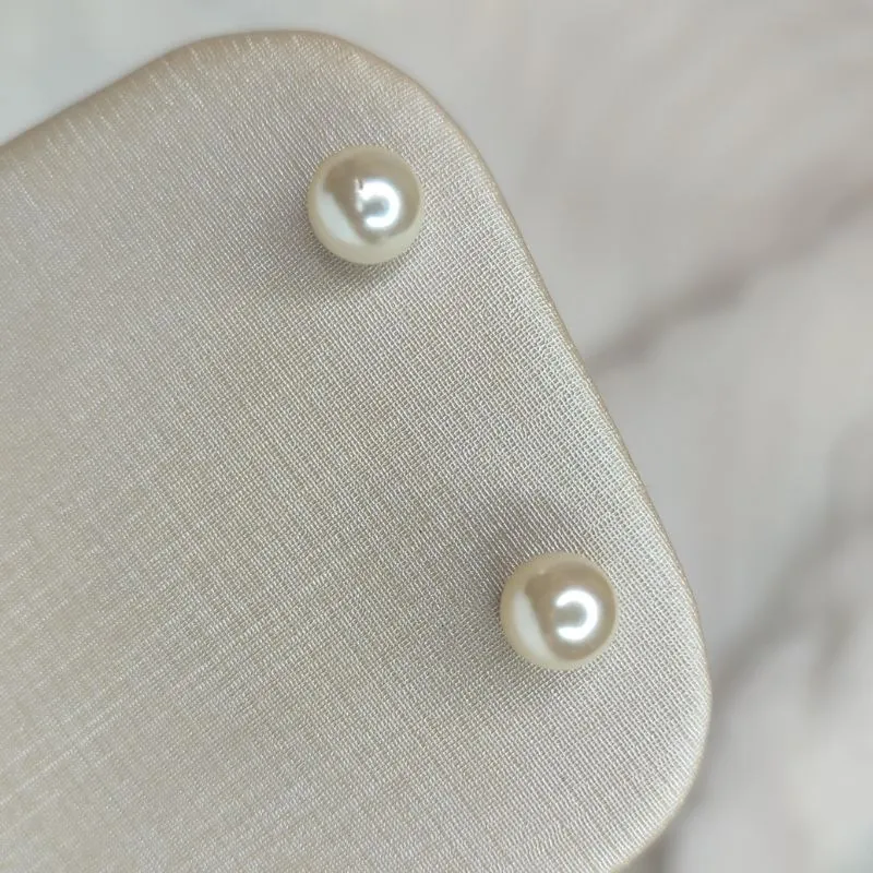 Brinco Pérola Banhado a Ouro