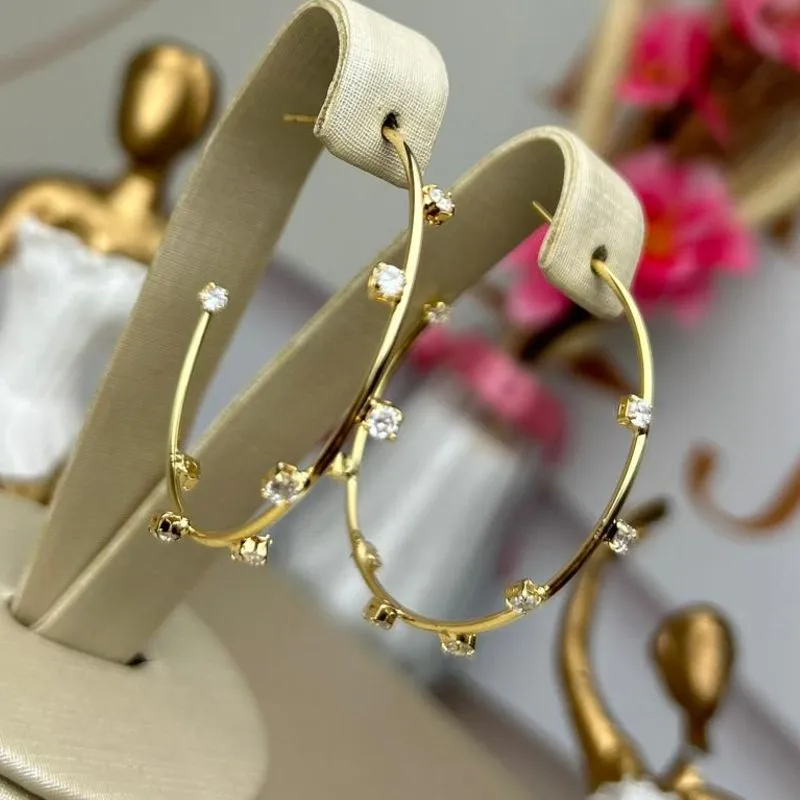 Brinco Valentina Banhado a Ouro