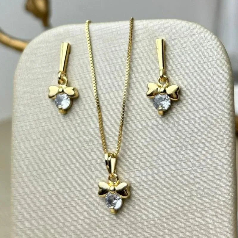 Conjunto Ana Bela  Banhado a Ouro