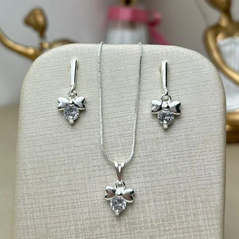 Conjunto Ana Bela  Banhado a Prata