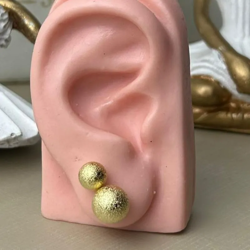 Dupla Diamantado Banhado a Ouro