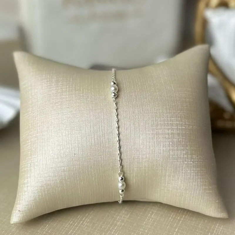 Tornozeleira Bolinha com Pérolas