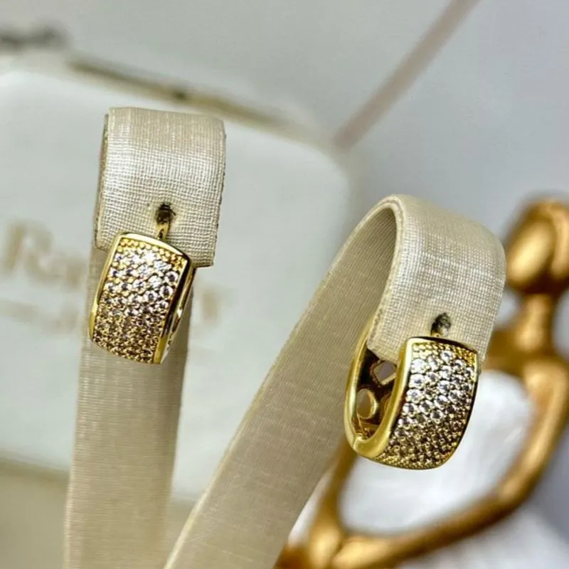 Argola Lene Banhado a Ouro